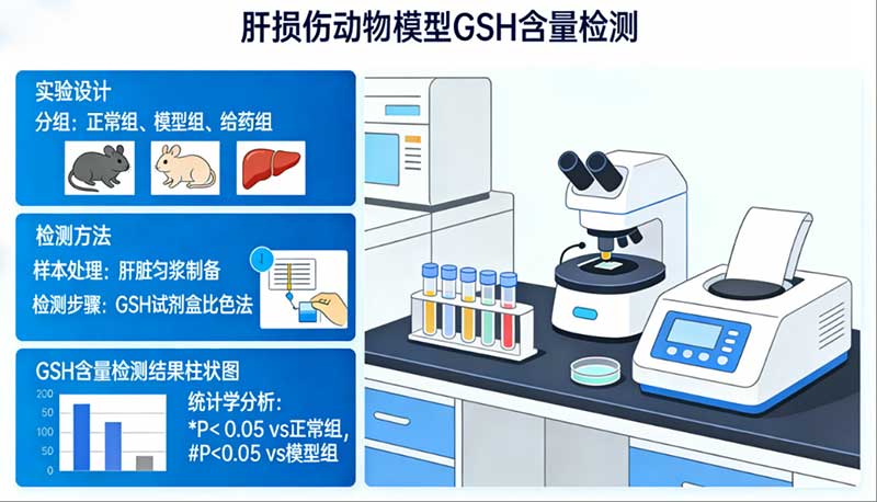 肝损伤动物模型中GSH含量检测：实验设计、检测方法与数据解读