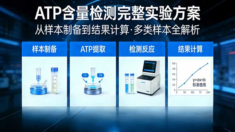 ATP含量检测完整实验方案：从样本制备到结果计算，多类样本一篇讲透