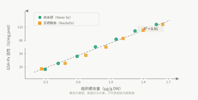 组织硒含量（µg/g DW）