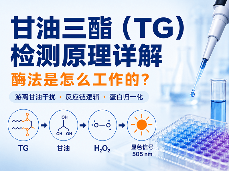 TG甘油三酯检测原理详解：酶法是怎么工作的？每一步都藏着实验陷阱