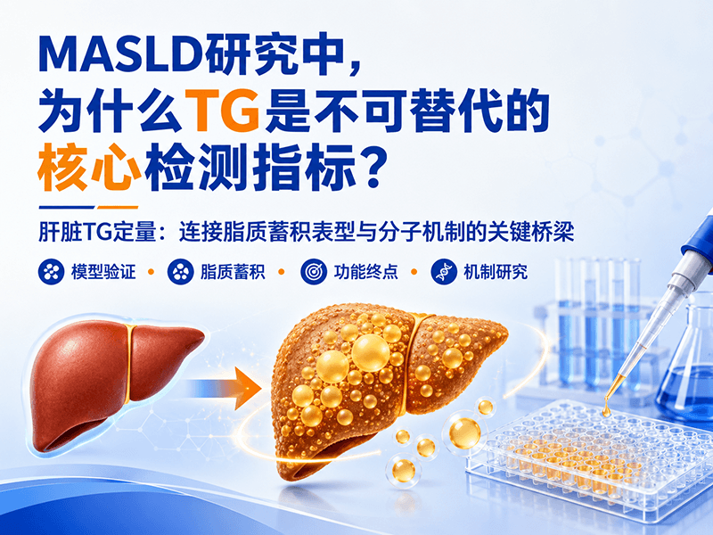 代谢相关脂肪性肝病(MASLD)研究中，为什么甘油三酯TG是不可替代的核心检测指标？