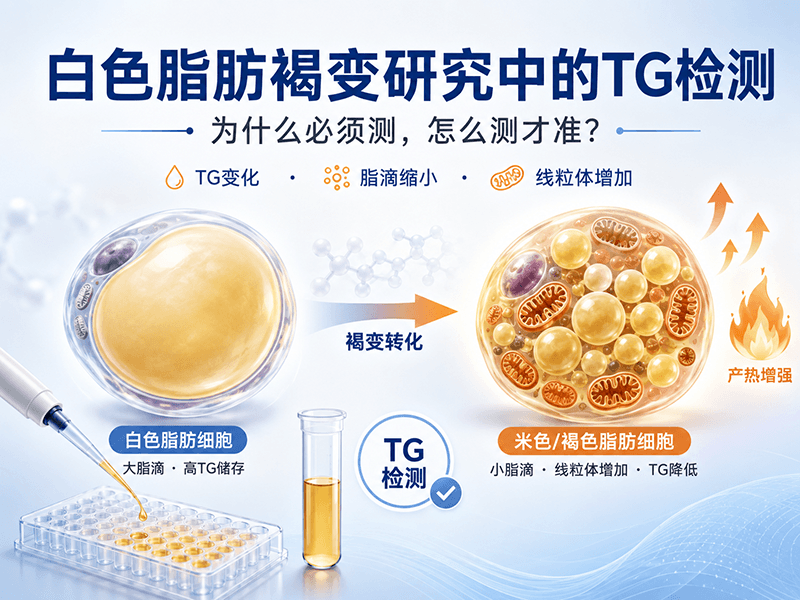 白色脂肪褐变研究中的TG甘油三酯检测：为什么必须测，怎么测才准？