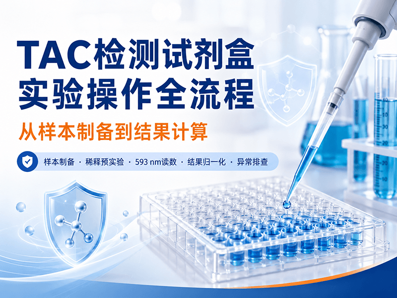 TAC总抗氧化能力检测试剂盒实验操作全流程：从样本制备到结果计算
