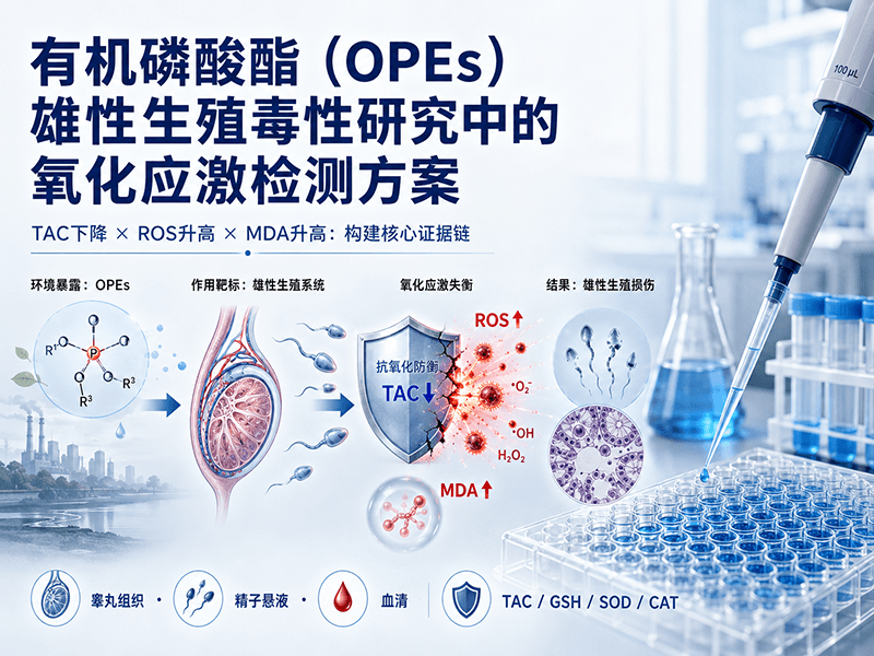 有机磷酸酯（OPEs）雄性生殖毒性研究中的氧化应激检测方案