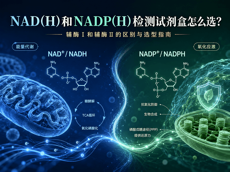 NAD(H)和NADP(H)检测试剂盒怎么选？辅酶Ⅰ和辅酶Ⅱ的区别与选型指南