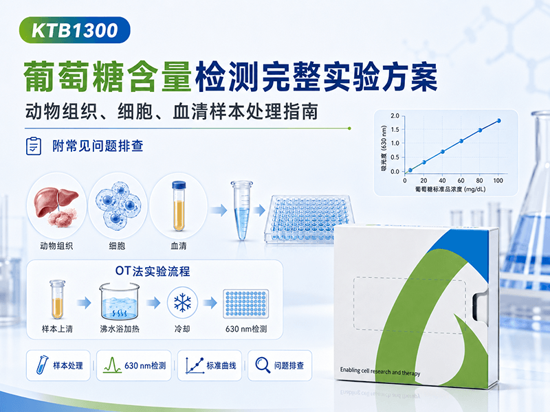 葡萄糖含量检测完整实验方案：动物组织、细胞、血清样本处理指南（附常见问题排查）
