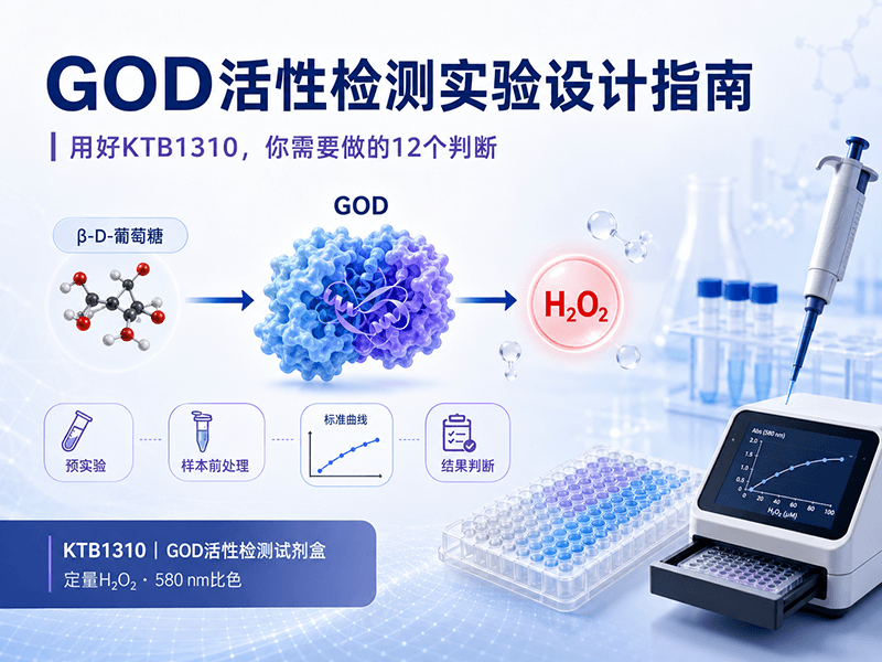 葡萄糖氧化酶GOD活性检测实验设计指南：用好KTB1310，你需要做的12个判断