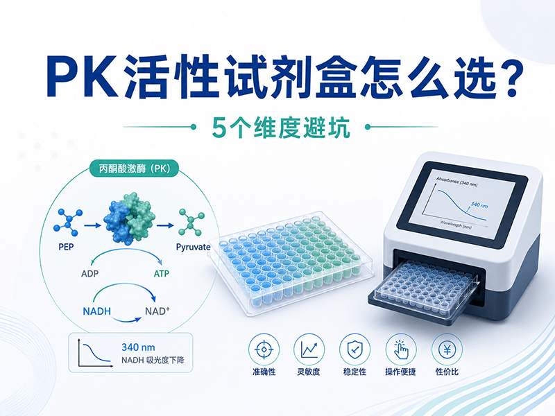 PK丙酮酸激酶活性检测试剂盒怎么选？5个维度帮你避开踩坑