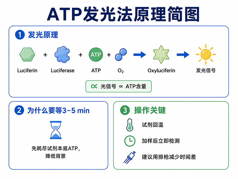 萤火虫如何帮你测ATP？发光法检测原理与信号来源深度解析