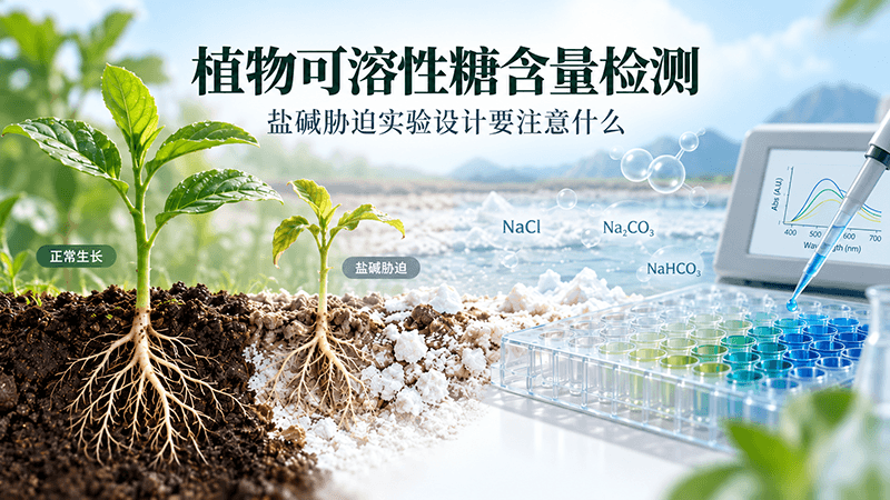 植物可溶性糖含量检测：盐碱胁迫实验设计要注意什么