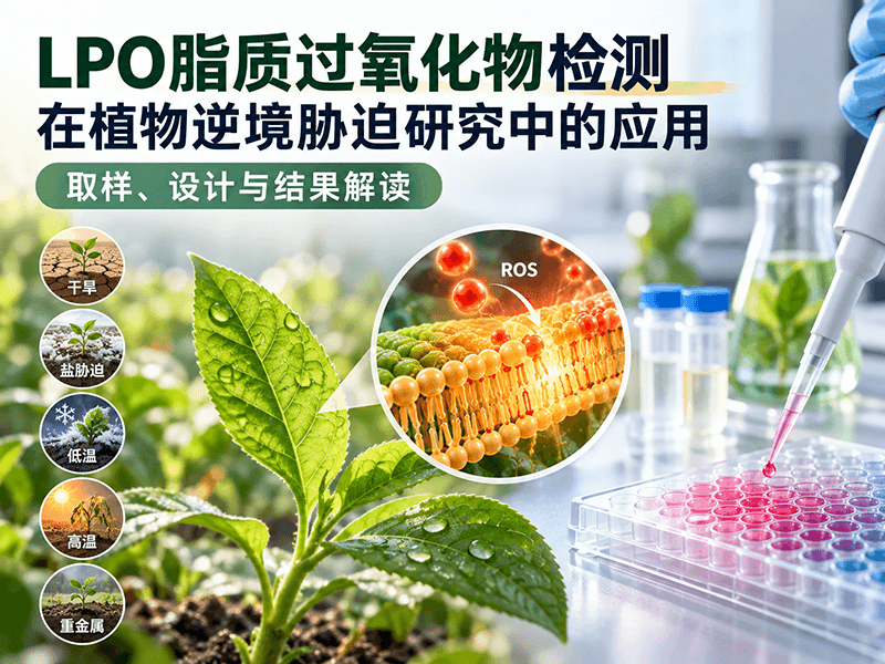LPO脂质过氧化物检测在植物逆境胁迫研究中的应用：取样、设计与结果解读