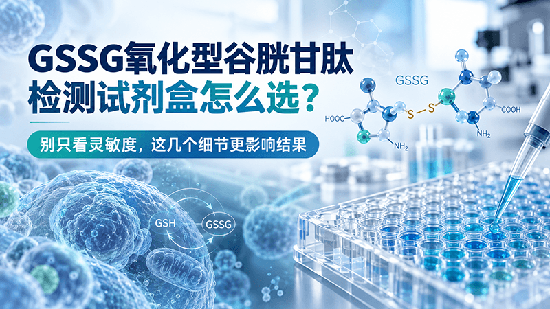 GSSG氧化型谷胱甘肽检测试剂盒怎么选？别只看灵敏度，这几个细节更影响结果