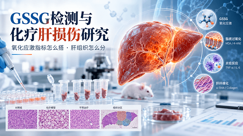 GSSG氧化型谷胱甘肽检测与化疗肝损伤研究：氧化应激指标怎么搭、肝组织怎么分