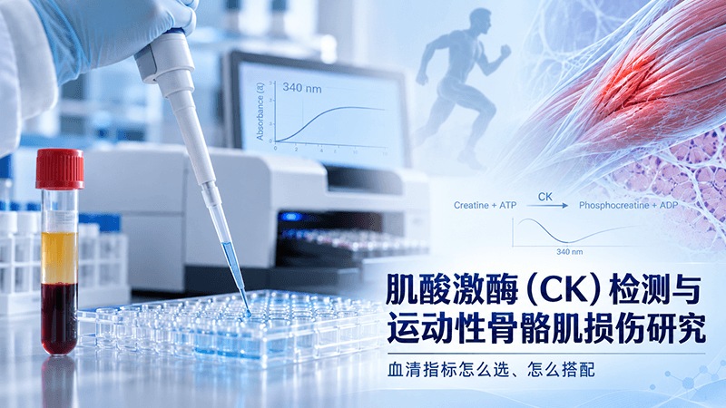 CK肌酸激酶检测与运动性骨骼肌损伤研究：血清指标怎么选、怎么搭配