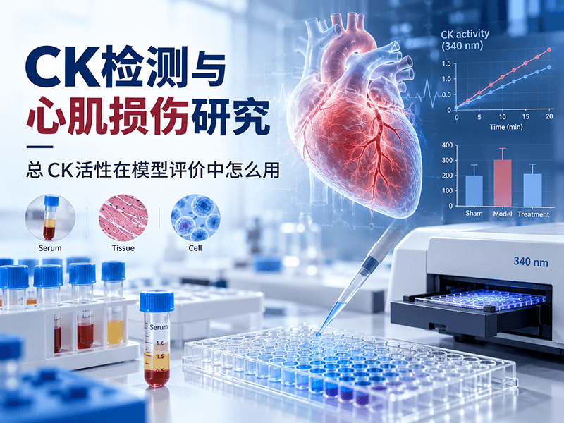 CK肌酸激酶检测与心肌损伤研究：总CK活性在模型评价中怎么用